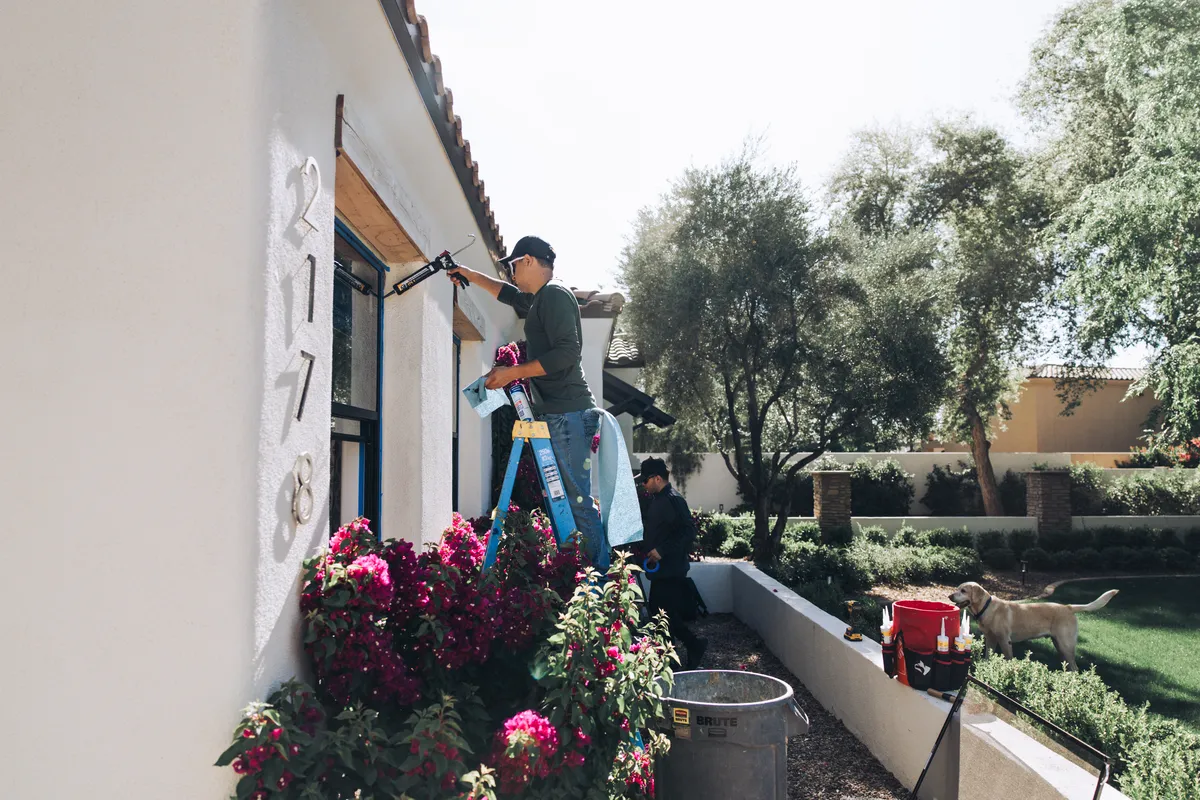 Window installation in progress